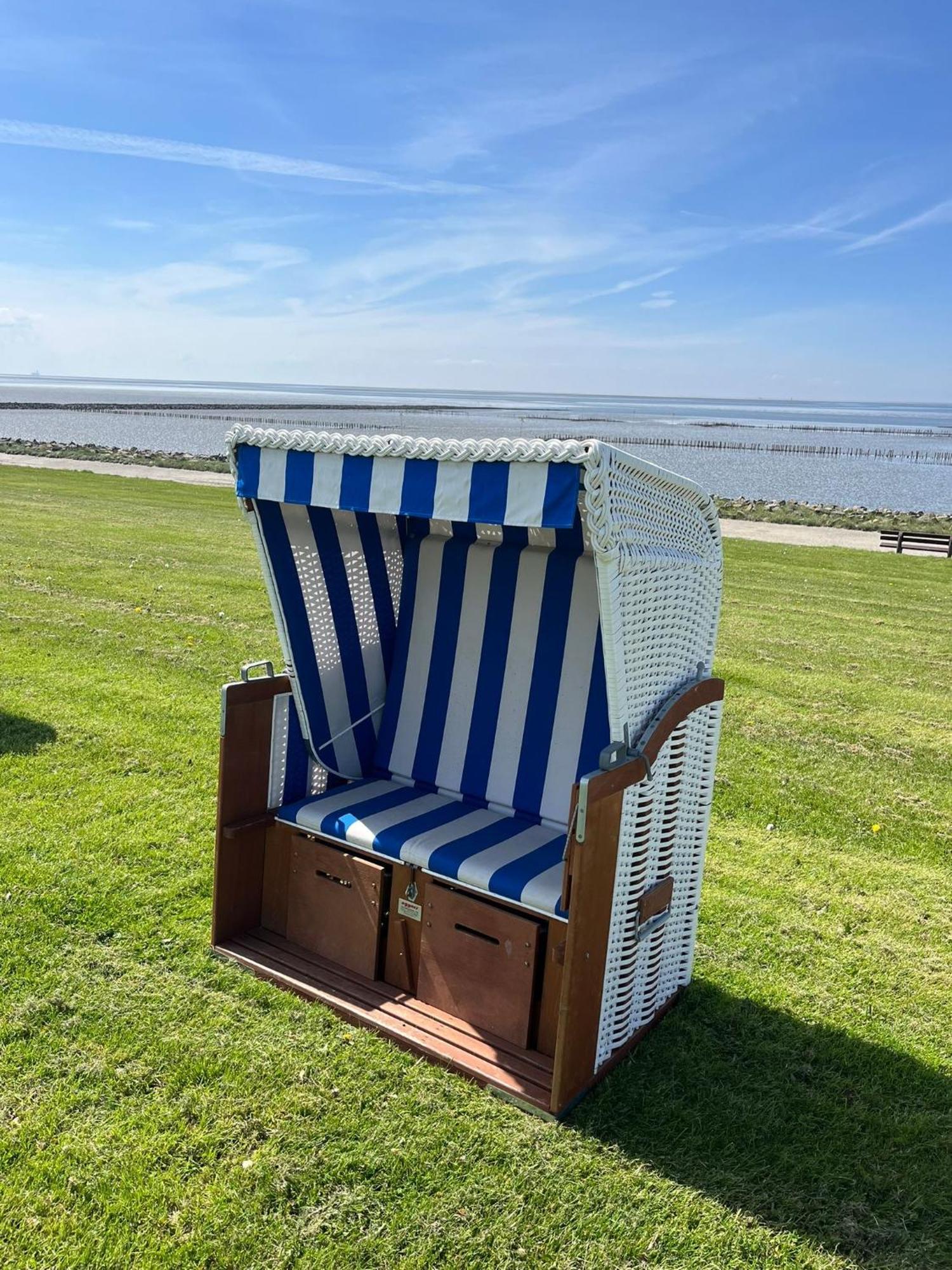 Fewo Schroeder - Bude 63A - Mit Strandkorb Am Meer - Inklusive Bettwaesche Und Handtuecher Westerdeichstrich Екстер'єр фото