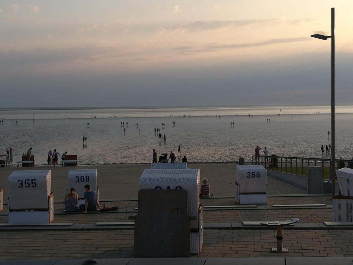 Fewo Schroeder - Bude 63A - Mit Strandkorb Am Meer - Inklusive Bettwaesche Und Handtuecher Westerdeichstrich Екстер'єр фото